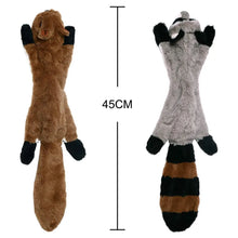 Load image into Gallery viewer, Funny Simulated Animal No Stuffing Dog Toy with Squeakers Durable Stuffingless Plush Squeaky Dog Chew Toy Crinkle Pet Squeak Toy
