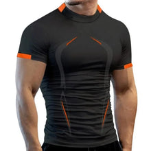 Load image into Gallery viewer, Stylish Gym Workout Compression Shirts for Men Athletic Quick Dry Tshirt Tees Running Undershirts Summer Short Sleeve Rash Guard
