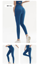 Load image into Gallery viewer, Yoga Leggings for Fitness Legging Sport Side Pocket Pants Female Soft High Waist Leggins Push Up Gym Tights Women
