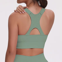 Load image into Gallery viewer, Sports Bras for Women Hollow Out Breathable Seamless Stretchy Beautiful Back Yoga Bra with Removable Cups Gym Sportswear
