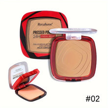 Load image into Gallery viewer, Matte Full Coverage Pressed Powder Foundation With Puff Applicator, 24H Fresh Wear Matte Weightless Finishing Powder Makeup
