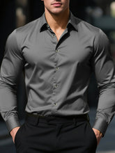 Load image into Gallery viewer, Smart Casual Elastic Shirt Men
