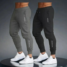 Load image into Gallery viewer, Men's 2-Pack Printed Casual Joggers, 100% Polyester, Soft Breathable Lightweight Fabric, Loose Fit Stylish Sports Trousers

