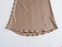 Load image into Gallery viewer, HH Skirts For Women 2024 Summer Solid Satin Sheath Long Skirt Female Show Curve Beach Outfits For Woman Mermaid Skirts
