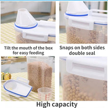 Load image into Gallery viewer, 1.5kg/2kg Dog Cat Food Pail Plastic Storage Tank with Measuring Cup Container Moisture-proof Sealed Jar Pet Supplies Accessories
