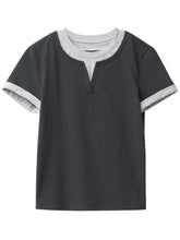Load image into Gallery viewer, Color Contrast Patchwork Sport Tee
