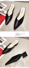 Load image into Gallery viewer, Women High Heels Slippers  Baotou Women Shoes Sexy Pointed Toe Chunky Heels Mules Outdoor Walking Slides Chaussure Femme 2024
