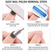 Load image into Gallery viewer, Nail Polish Remover Pads 50/100/200pcs Quick Nail Polish Remover Wipes Individually Wrapped Professional Manicurist Remover Tool
