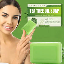 Load image into Gallery viewer, Tea Tree Soap for Face &amp; Body Acne, 100g Tea Tree Oil Soap Bar for Face &amp; Body Natural Skin Cleanser for Oily, Dry &amp; Itchy Skin
