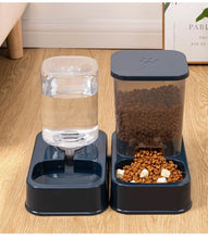Load image into Gallery viewer, 1.2L/1.5L Pet Automatic Feeder Plastic Large Capacity Cat Dog Water Dispenser Feeder Set 3 Colors 2 Styles
