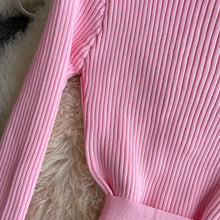 Load image into Gallery viewer, Elegant Rib Knit Pencil Dress

