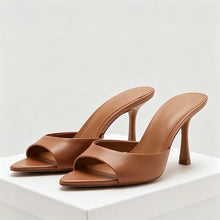 Load image into Gallery viewer, Sexy Brand High Heels Slides Female Slippers New Summer Open Toe Sandals Female Concise Mature Designer Banquet Party Shoe Woman
