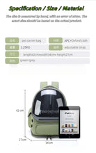Load image into Gallery viewer, Transparent Pet Carrier Backpack Outdoor Travel Essential for Cats Small Dogs Breathable Design Comfortable Premium Pet Supplies
