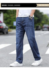 Load image into Gallery viewer, Jeans Men's Summer Straight Leg Loose Large Leg Autumn Thick Wear-resistant Men's Casual Pants Korean Trousers
