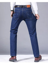 Load image into Gallery viewer, Men Fashion Straight Jeans Men 2025 New Stretch Slim Fit Pants Comfortable Soft Business Denim Trousers Male Brand Clothing
