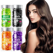 Load image into Gallery viewer, Hair Care Essence Capsules Bee-Infused For Women &amp; Men Hair Care Oil Smooth Repair Damaged Hair Treatment Serum,Vitamin A,E,H,B5
