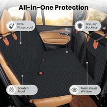Load image into Gallery viewer, Convertible Car Bed for Dogs， Extended Waterproof Seat Cover with Anti-Slip Backing， Comfortable Pet Mat for SUV Truck Travel
