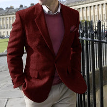 Load image into Gallery viewer, Vintage Herringbone Suit Jacket
