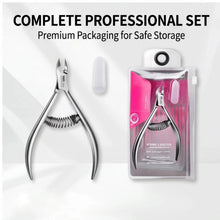 Load image into Gallery viewer, Professional Pedicure Nail Tools: Double Springs Cuticle Trimmer, Sharp Blade Clippers for Nail Art &amp; Care
