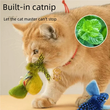 Load image into Gallery viewer, Interactive Cat Toy Electric Simulation Bird With Chirping Sound Flapping Wings Plush Chew Bite Toy For Kittens Cats Pet Supplie
