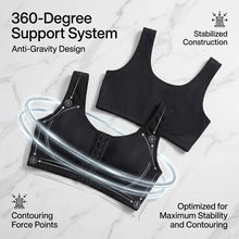 Load image into Gallery viewer, Sports Bra for Women Minimizer Support Front Closure Posture Corrector Shaper Push Up Yoga Fitness Running Padded Bralette
