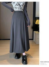 Load image into Gallery viewer, Elegant Skirts for Women Korean Style Long Skirt Female Black Pleated Midi Skirt Women's Clothing Office Lady Skirts Outfits New
