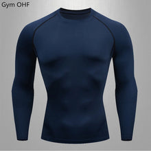 Load image into Gallery viewer, Gym Fitness T Shirt Men's Short Sleeve Summer Boxing Jersey Legging Men Rashguard Compression Pants Quick Dry Tight T-Shirts Men

