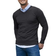 Load image into Gallery viewer, Slim V-Neck Knit Pullover
