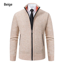 Load image into Gallery viewer, Stand Collar Fleece Zip Cardigan
