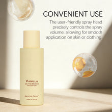 Load image into Gallery viewer, Vanilla Beach Fragrance Mist Moisturizing Hydrating Body Spray Skin Smoothing Daily Gentle Care Intense Scent Lock Professional
