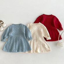 Load image into Gallery viewer, Knitted Princess Party Girls Dress
