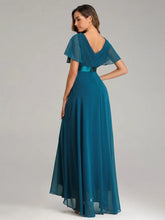 Load image into Gallery viewer, Evening Dresses XUCTHHC Elegant V-Neck Ruffles Chiffon Formal Evening Gown  Robe Vestidos De Fiesta Dress for Wedding Party
