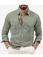 Load image into Gallery viewer, Multi Pocket Workwear Shirt Men
