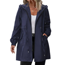 Load image into Gallery viewer, Women Trench Coat New Spring Autumn Jacket Casual Long Sleeve Hooded Mid Long Windbreaker Female Overcoat High-Quality Coats
