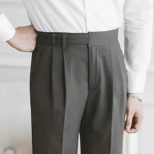 Load image into Gallery viewer, Classic Pleated Business Suit Trousers
