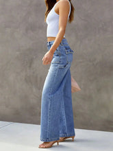 Load image into Gallery viewer, Women's Light Blue Wide Leg Straight-Leg Jeans - Stylish and Comfortable Denim Pants for Effortless Fashion
