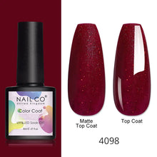 Load image into Gallery viewer, NAILCO 8ml Pink Red Colors Gel Nail Polish Nail Art Varnishes Gel Lacquer Coat LED Nails Manicure Design UV Gel Varnish Soak Off
