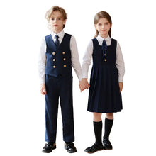 Load image into Gallery viewer, British Style Kids Vest Suit
