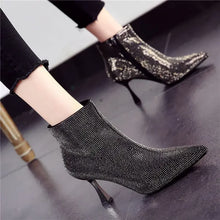 Load image into Gallery viewer, Very High Heels Heeled Female Short Shoes New In Booties Autumn Quality Chic and Elegant Large Size Warm Y2k Women's Ankle Boots
