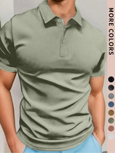 Load image into Gallery viewer, Men's Polo Simple Pure Color Short-Sleeved Shirt, High-Grade Fabric, Breathable and Comfortable Fabric with Ice Feel, Summer Outdoor Casual Men's Shirt, Men's Gifts
