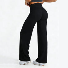 Load image into Gallery viewer, Sports Yoga High Waist Flared Leggings Women Gym Naked Feel Lift The Hips Wide Leg Pants Woman Pilates Running Sport Trousers
