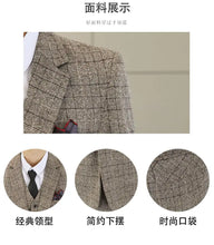 Load image into Gallery viewer, Three Piece Wedding Business Suit

