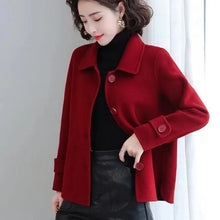 Load image into Gallery viewer, Short Woolen Casual Autumn Coat
