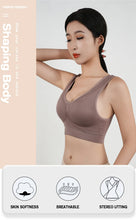Load image into Gallery viewer, Women Breathable Sports Bra Absorb Sweat Shockproof Padded Gym Running Fitness Double Layer Seamless Yoga Sports Bras Underwear
