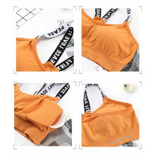 Load image into Gallery viewer, Women Sexy Sports Bra Tops For Gym Top Fitness Yoga Female Pad Sportswear Vest Tank Tops Sport Push Up Sports Bras Underwear
