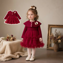 Load image into Gallery viewer, Bow Tulle Flower Baby Dress
