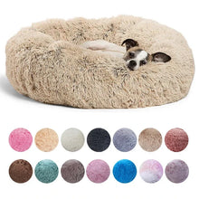 Load image into Gallery viewer, 40-90cm 6 Sizes Round Pet Bed for Large Dog Bed Super Soft Cat Bed Plush Dog House for Medium Dog House Winter Warm Sleeping

