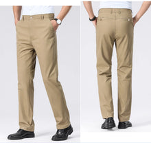 Load image into Gallery viewer, Mens Chino Pants Business Casual Dress Pants Spring Summer Autumn Trousers Lightweight Comfy Pants with Pockets
