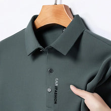 Load image into Gallery viewer, Men's Short Sleeve Solid Color Polo Shirt Breathable Comfortable Elastic Top New Arrivals Casual Business Style
