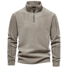 Load image into Gallery viewer, Thick Fleece Zip Neck Pullover
